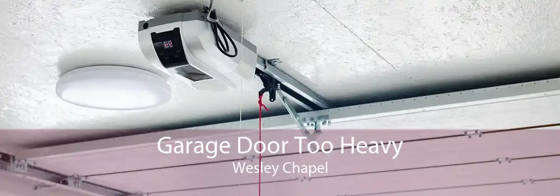 Garage Door Too Heavy Wesley Chapel